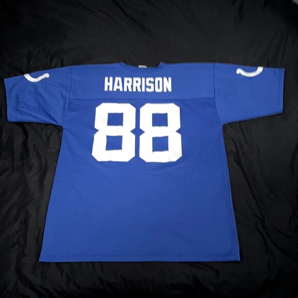 NFL Indianapolis Colts jersey #88 Marvin Harrison LARGE - Picture 2 of 7